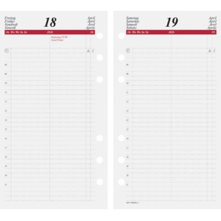 rido idé Kalender-Einlage "Tageskalendarium" 2026