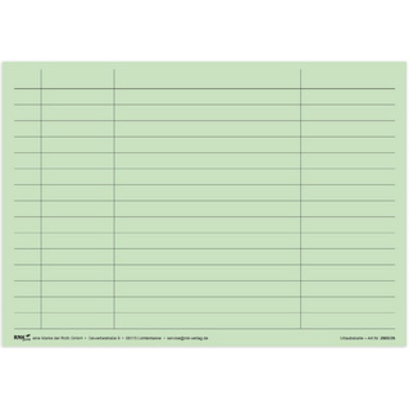 RNK Verlag Urlaubs- und Fehltagekarte 2026, DIN A5 quer