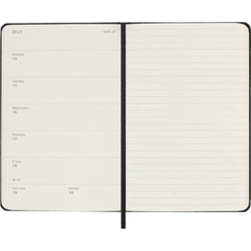 MOLESKINE Agenda 2025/2026, 18 mois, XL, noir