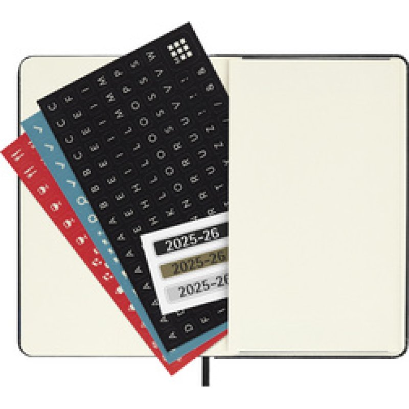 MOLESKINE Agenda de poche 2025/2026, 18 mois, P/A6, rouge