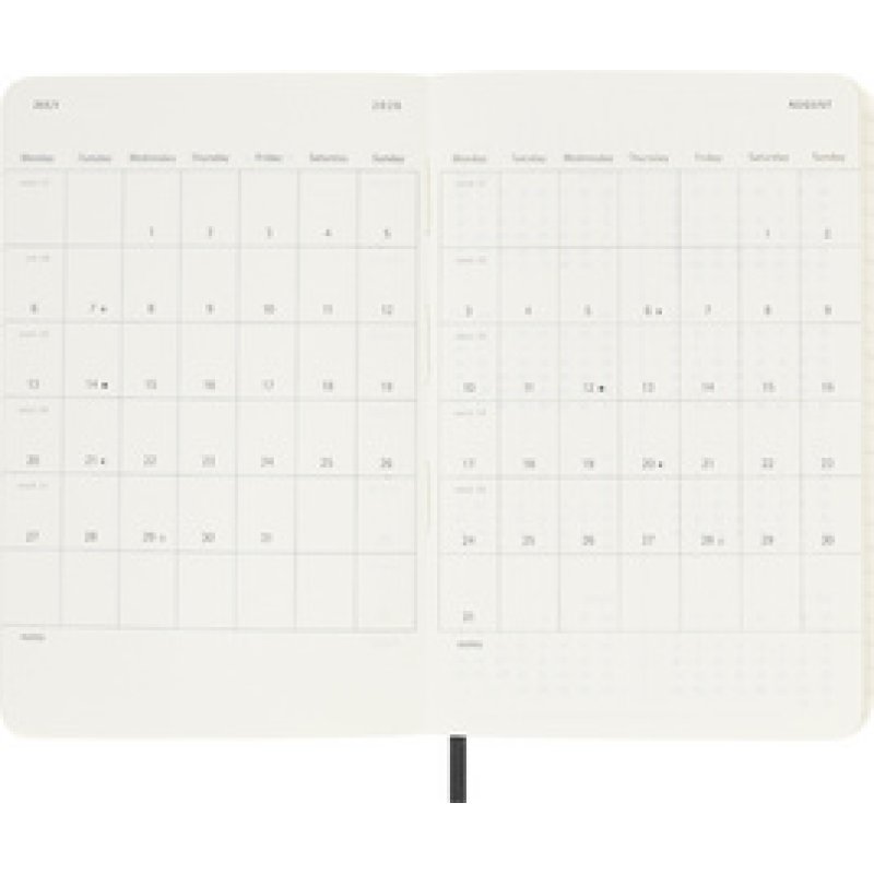 MOLESKINE Agenda de poche 2025/2026, 18 mois, P/A6, bleu