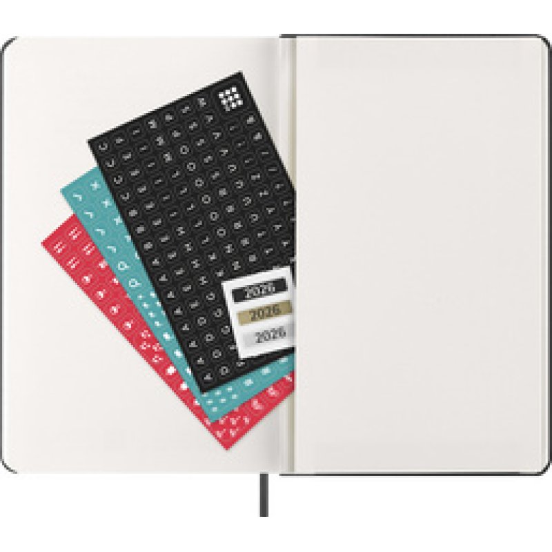 MOLESKINE Agenda 2026, journalier, L/A5, rigide, rouge