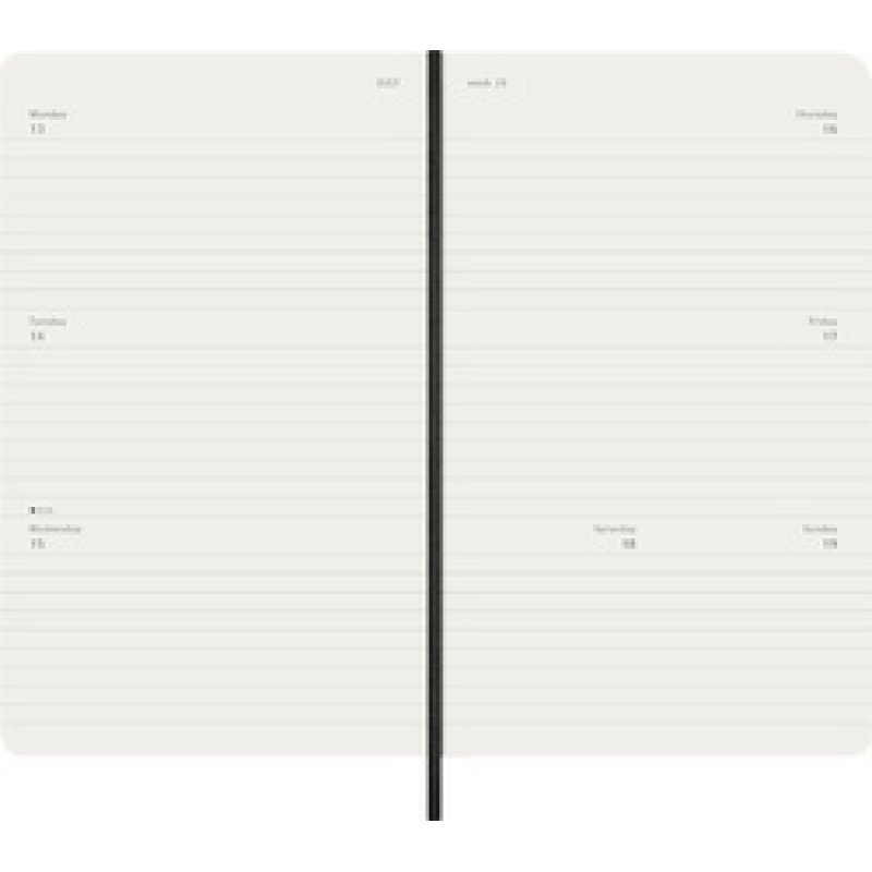 MOLESKINE Agenda de poche 2026, semainier, P/A6, noir