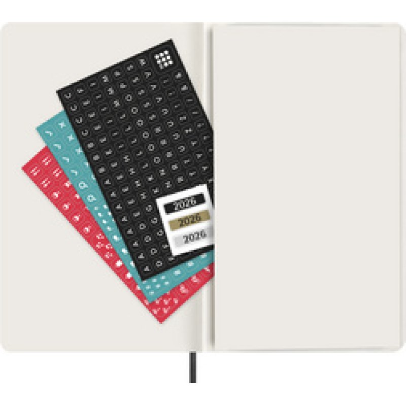 MOLESKINE Agenda 2026, semainier, XL, souple, noir