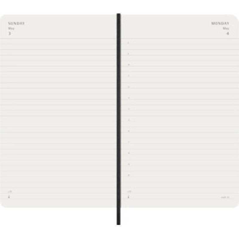 MOLESKINE Agenda 2026, journalier, L/A5, souple, rouge