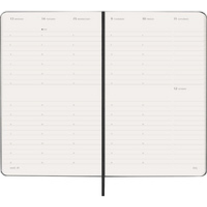 MOLESKINE Agenda 2026, L/A5, couverture rigide, noir