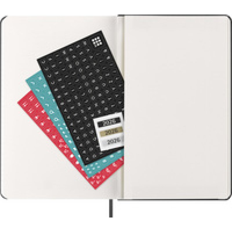 MOLESKINE Agenda 2026, L/A5, couverture rigide, noir