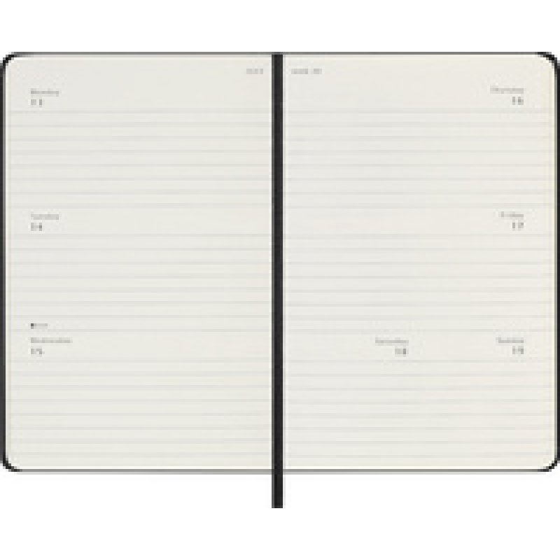 MOLESKINE Agenda de poche 2026 P/A6, couverture rigide, noir