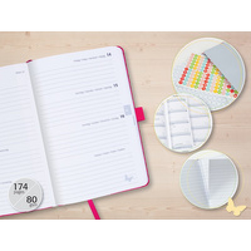 sigel Agenda de poche Jolie Flair 2026, A6, turquoise