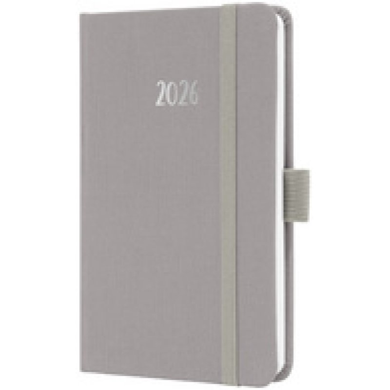 sigel Agenda de poche Jolie Feel 2026, textile, A6, rose