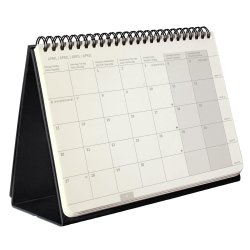 sigel Calendrier de table Conceptum 2026, env. A5, noir