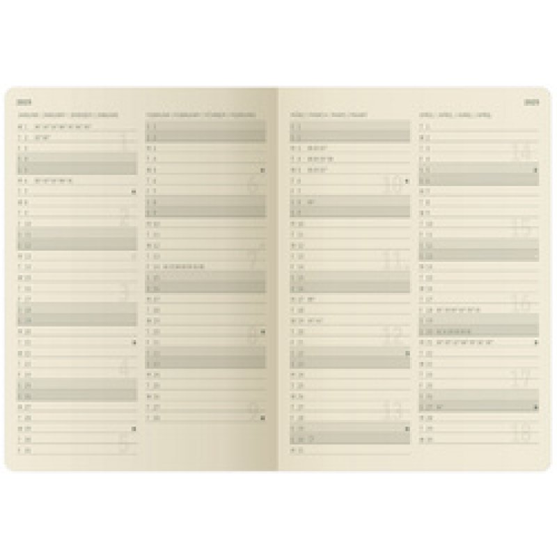 sigel Agenda planning Conceptum 2026, env. A4 noir