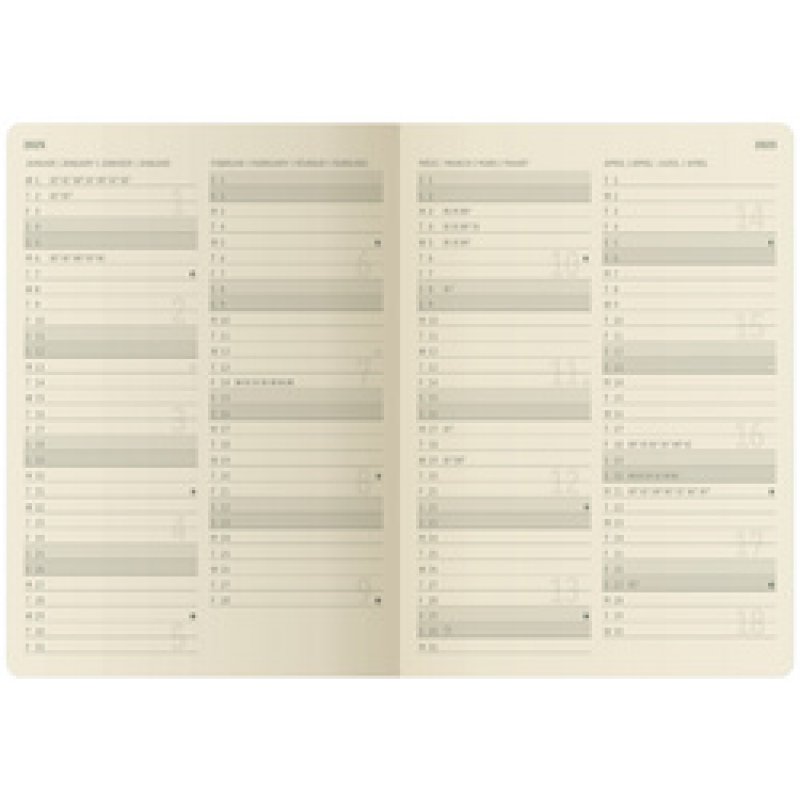 sigel Agenda planning Conceptum 2026, env. A5, noir