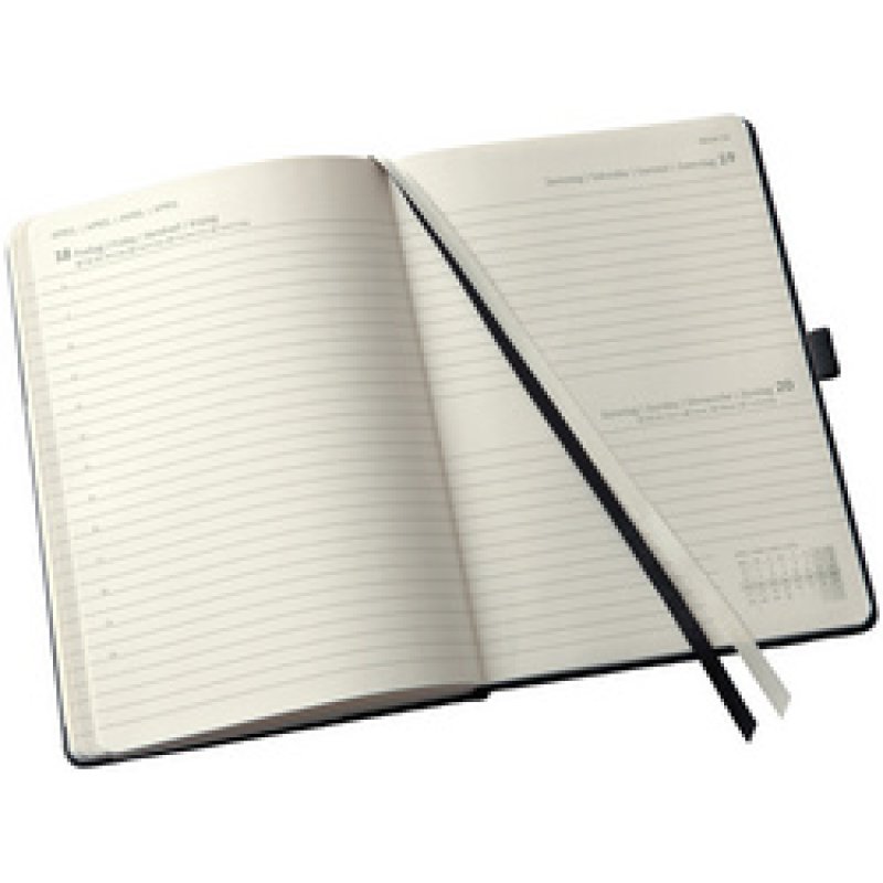 sigel Agenda planning Conceptum 2026, env. A5, noir