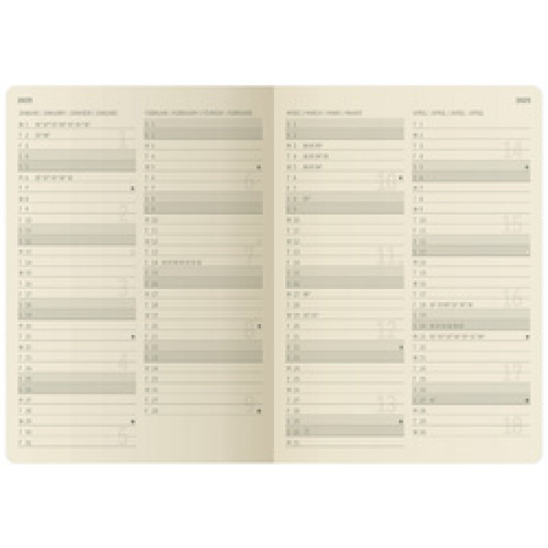 sigel Agenda planning Conceptum 2026, env. A5, noir