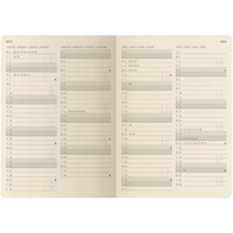 sigel Agenda planning Conceptum 2026, env. A5, noir