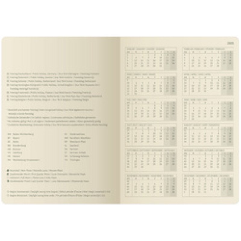 sigel Agenda planning Conceptum 2026, env. A5, noir