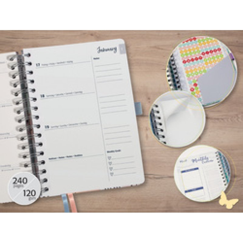 sigel Agenda Jolie "Glittery Joy" 2026, A5