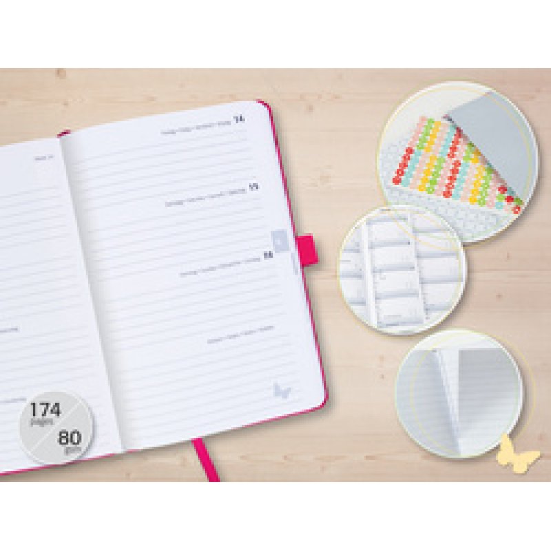 sigel Agenda de poche Jolie Beauty 2026 "Grey Love", A6