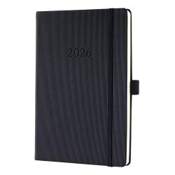 sigel Agenda planning Conceptum 2026, env. A5, noir