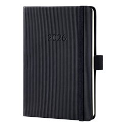 sigel Agenda de poche Conceptum 2026, env. A6, noir