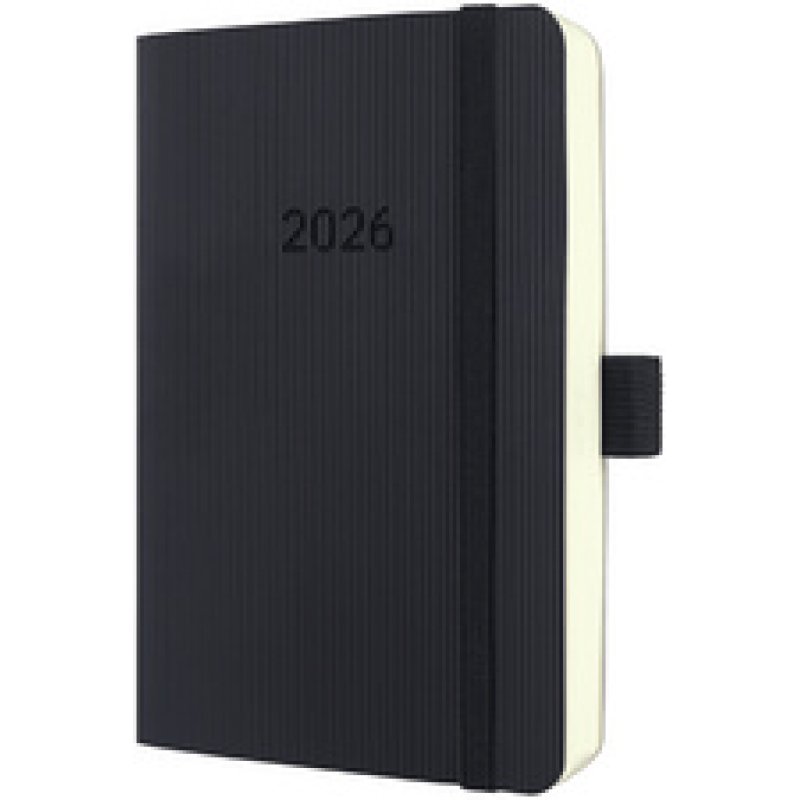 sigel Agenda planning Conceptum 2026, env. A6, noir