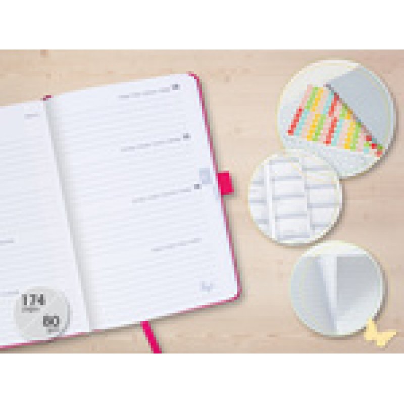 sigel Agenda de poche Jolie Flair 2026, A5, jaune