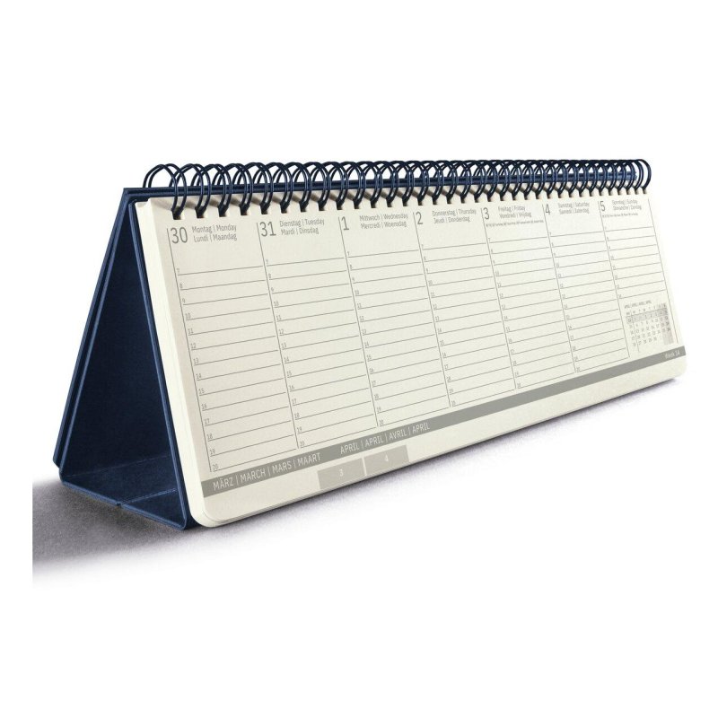 sigel Calendrier de table Conceptum, 2026, paysage, bleu