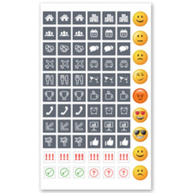 sigel Calendrier de table Conceptum 2026, env. A5, bleu