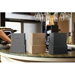 sigel Chemise pour menu "MENU", A4, boîte de 10, noir