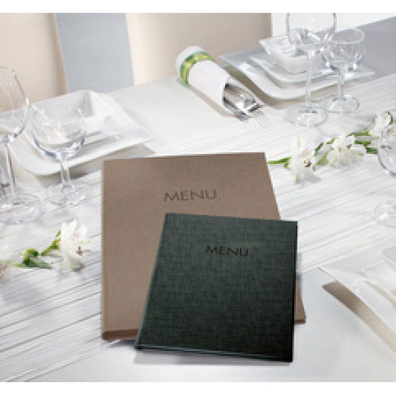 sigel Chemise pour menu "MENU", A4, boîte de 10, noir