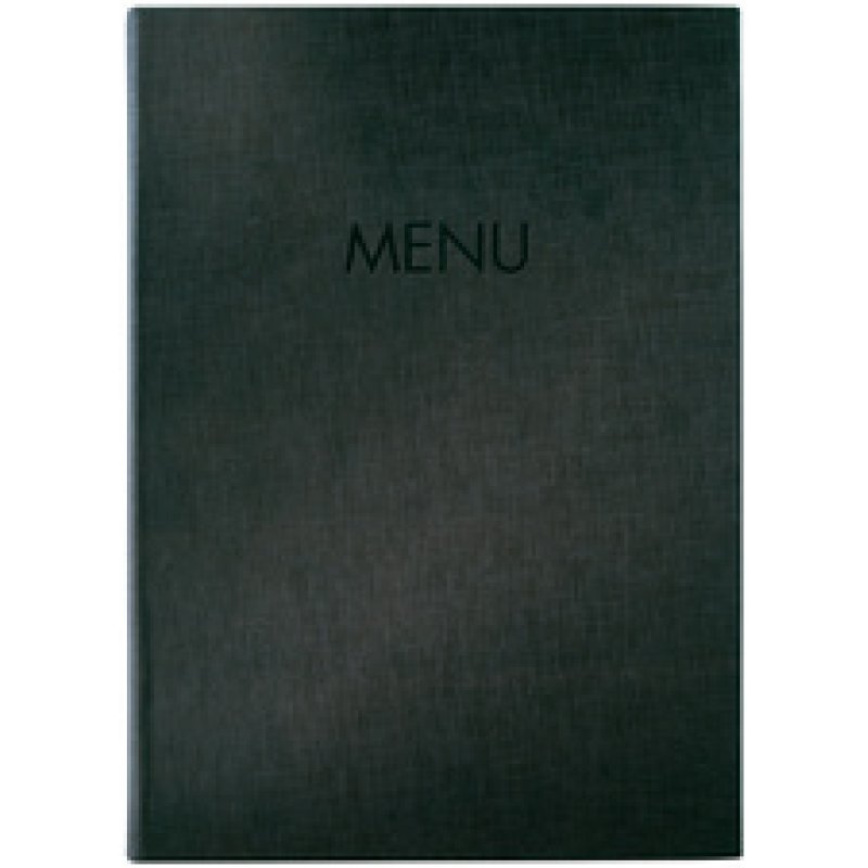 sigel Chemise pour menu "MENU", A4, noir
