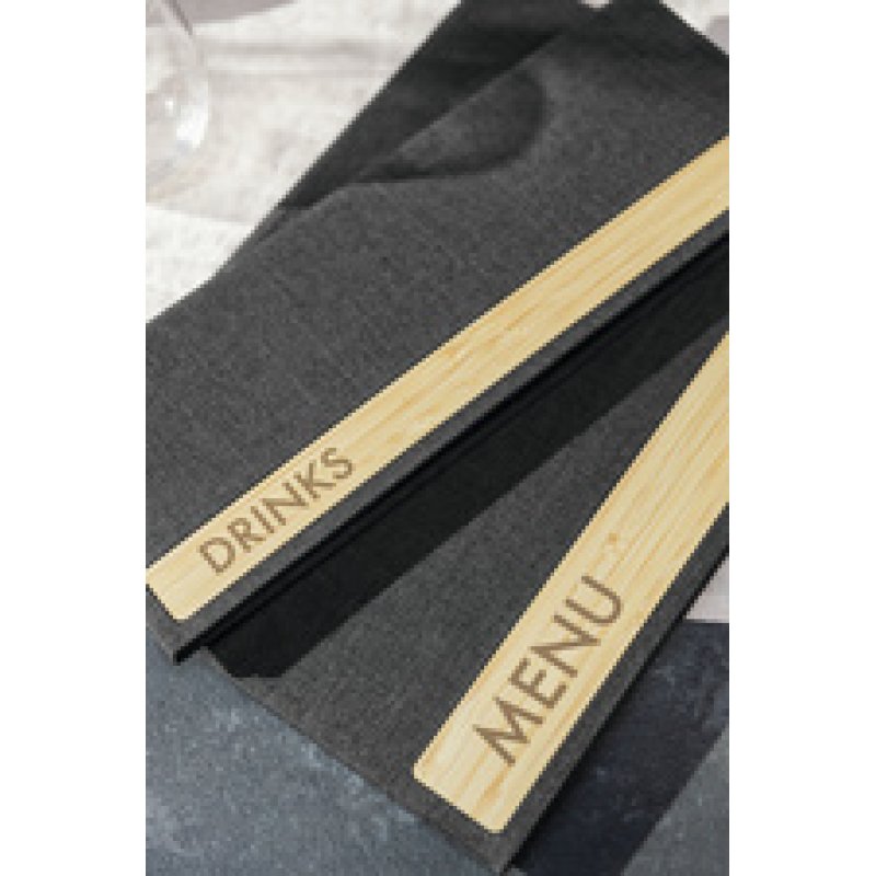 sigel Getränkemappe mit Siebdruck, 1/2 DIN A4, dunkelgrau