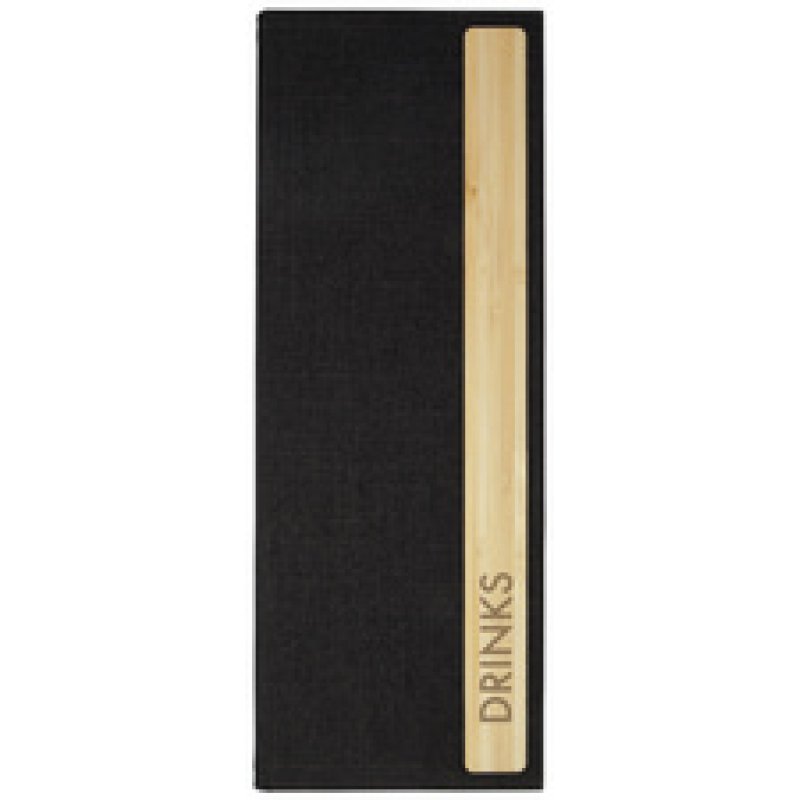 sigel Getränkemappe mit Siebdruck, 1/2 DIN A4, dunkelgrau