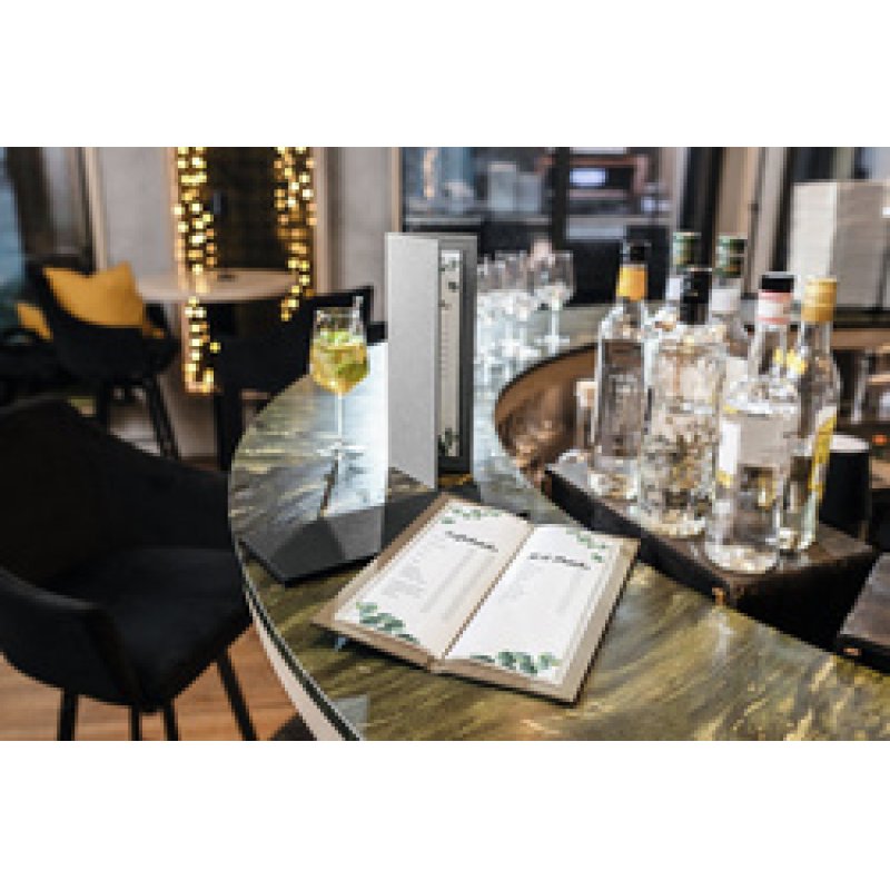 sigel Pochette double pour carte de boissons, transparent