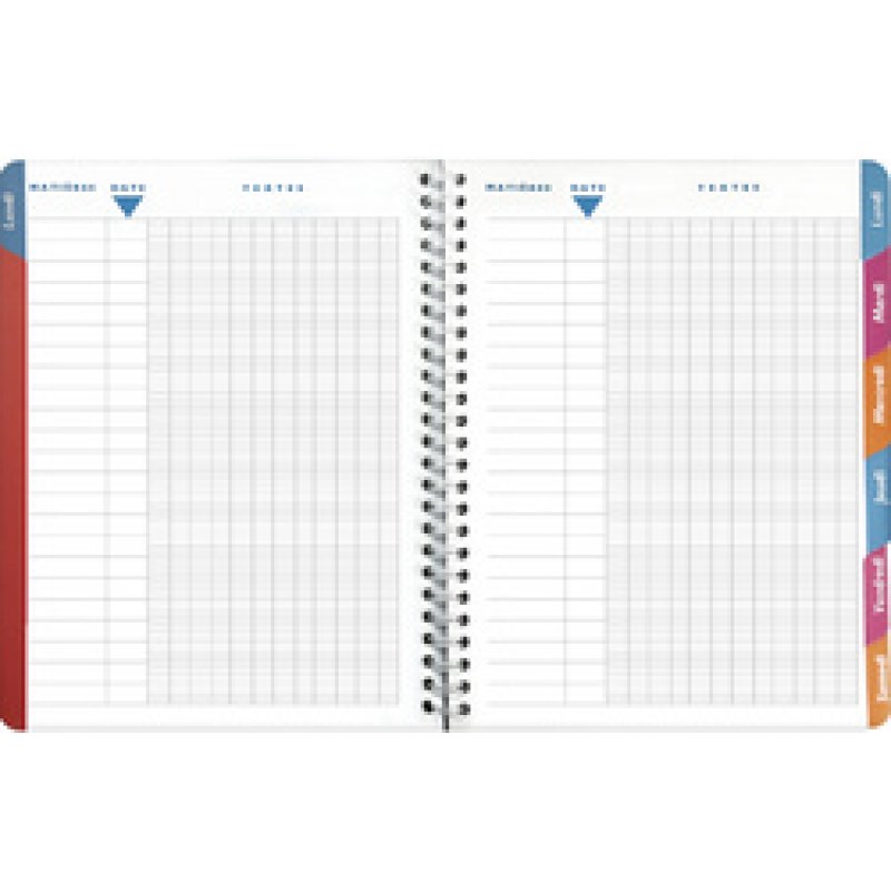 EXACOMPTA Cahier de textes Elsa "Tartan", 170 x 220 mm