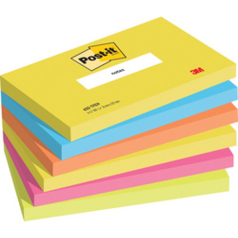 Post-it Bloc-note adhésif, 76 x 76 mm, Energetic Collection