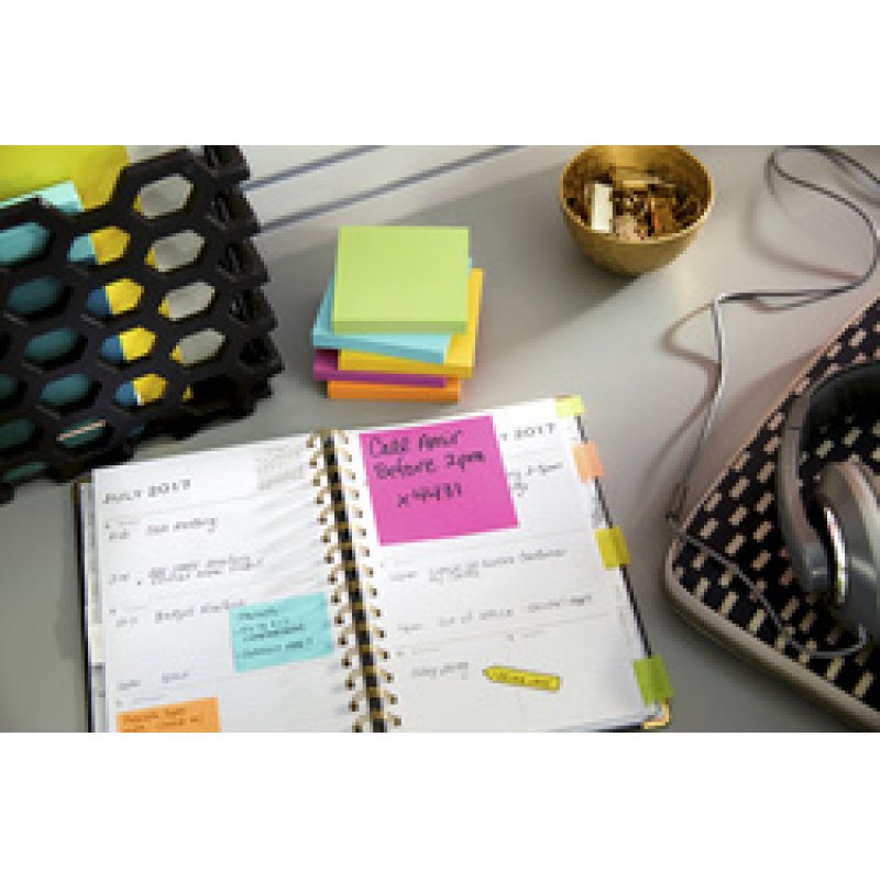 Post-it Bloc-note adhésif, 76 x 76 mm, Energetic Collection