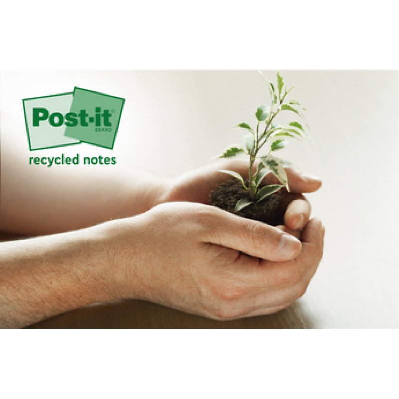 Post-it Bloc-note adhésif Recycling Z-Notes, 76 x 76 mm