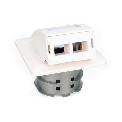 Digitus FTTH fiber optic flush-mounted wall outlet, for SC/LC adapter