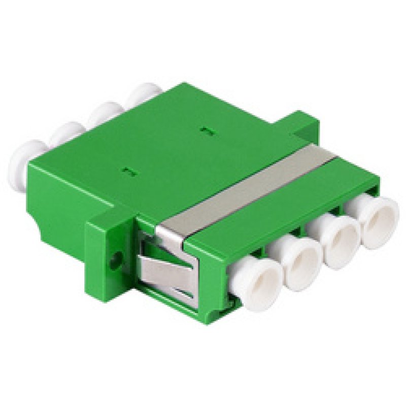LogiLink Kit coupleur fibres optiques, LC-Duplex Quad, vert