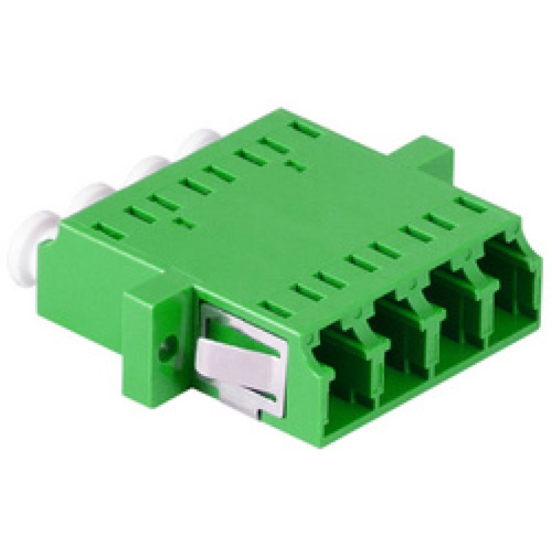 LogiLink Kit coupleur fibres optiques, LC-Duplex Quad, vert
