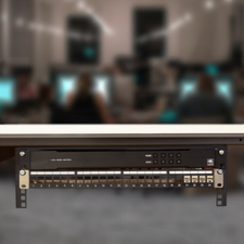 LogiLink Rack 19" pour montage sous table/mural, 3 U, noir