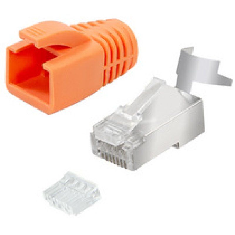 LogiLink Modulares RJ45-Steckverbinder-Set Kat. 6A & Kat. 7