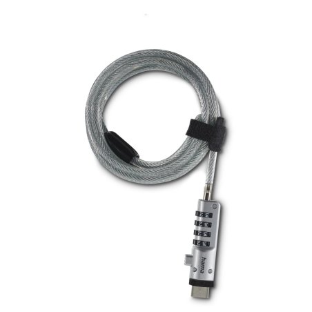 Hama USB câble antivol Argent, Transparent 1,8 m