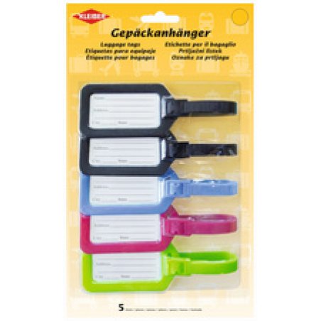 KLEIBER Porte-étiquette de bagage, set de 5, assorti