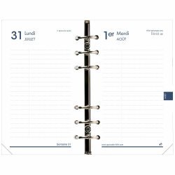 QUO VADIS Recharge Timer 17, 1 jour par page, 2025/2026