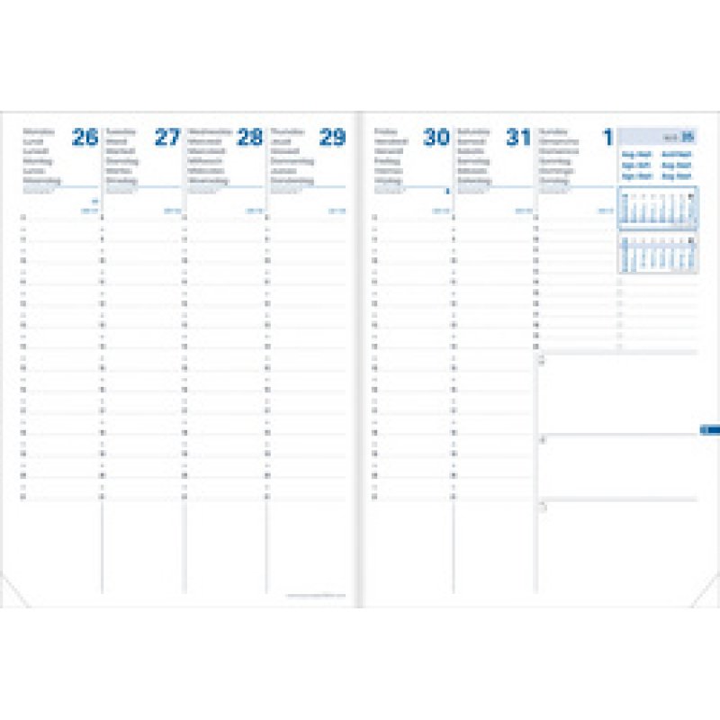 QUO VADIS Agenda Président SD 2025/2026, 16 mois, vert forêt