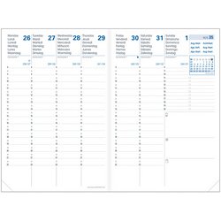 QUO VADIS Agenda Affaires SD, 2025/2026, 16 mois, vert forêt