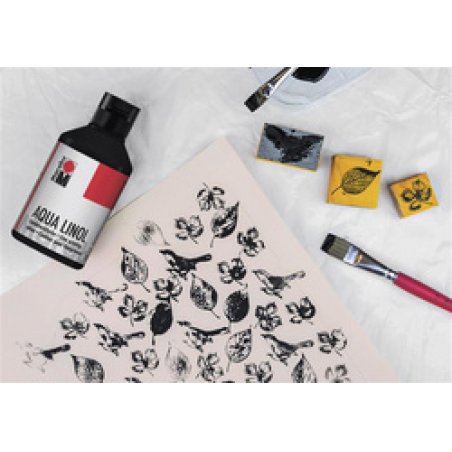 Marabu Couleur pour linogravure Aqua, 250 ml, bleu moyen